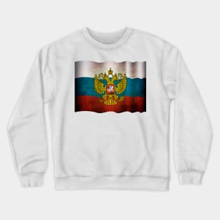 Waving flag of Russia Crewneck Sweatshirt